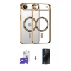 MARSİLYAN™- iPhone 17 Air Kılıf Nova Işık Özel Seri - Siyah 3D Antistatik Hayalet Cam Ekran Koruyucu + Bilvis Titan Kamera Lens - LT
