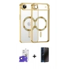 MARSİLYAN™- iPhone 17 Air Kılıf Nova Işık Özel Seri - Siyah 3D Antistatik Hayalet Cam Ekran Koruyucu + Bilvis Titan Kamera Lens - LT