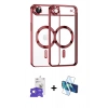 MARSİLYAN™- iPhone 17 Air Kılıf Nova Işık Özel Seri - Siyah 3D Antistatik Seramik Nano Ekran Koruyucu + Bilvis Titan Kamera Lens - GS