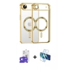 MARSİLYAN™- iPhone 17 Air Kılıf Nova Işık Özel Seri - Siyah 3D Antistatik Seramik Nano Ekran Koruyucu + Bilvis Titan Kamera Lens - GD