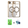 MARSİLYAN™- iPhone 17 Air Kılıf Nova Işık Özel Seri - Siyah 3D Antistatik Seramik Nano Ekran Koruyucu + Raze Metal Kamera Lens - MI