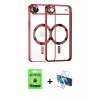 MARSİLYAN™- iPhone 17 Air Kılıf Nova Işık Özel Seri - Siyah 3D Antistatik Seramik Nano Ekran Koruyucu + Raze Metal Kamera Lens - MI