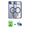 MARSİLYAN™- iPhone 17 Air Kılıf Nova Işık Özel Seri - Siyah 3D Antistatik Seramik Nano Ekran Koruyucu + Raze Metal Kamera Lens - MI