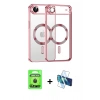 MARSİLYAN™- iPhone 17 Air Kılıf Nova Işık Özel Seri - Siyah 3D Antistatik Seramik Nano Ekran Koruyucu + Raze Metal Kamera Lens - SH