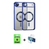 MARSİLYAN™- iPhone 17 Air Kılıf Nova Işık Özel Seri - Siyah 3D Antistatik Seramik Nano Ekran Koruyucu + Raze Metal Kamera Lens - SH