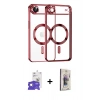 MARSİLYAN™- iPhone 17 Air Kılıf Nova Işık Özel Seri - Siyah Bilvis 3D Cam Ekran Koruyucu + Bilvis Titan Kamera Lens - GS