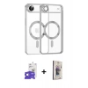 MARSİLYAN™- iPhone 17 Air Kılıf Nova Işık Özel Seri - Siyah Bilvis 3D Cam Ekran Koruyucu + Bilvis Titan Kamera Lens - GS