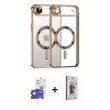 MARSİLYAN™- iPhone 17 Air Kılıf Nova Işık Özel Seri - Siyah Bilvis 3D Cam Ekran Koruyucu + Bilvis Titan Kamera Lens - GS