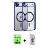 MARSİLYAN™- iPhone 17 Air Kılıf Nova Işık Özel Seri - Siyah Bilvis 3D Cam Ekran Koruyucu + Raze Metal Kamera Lens - GD