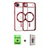 MARSİLYAN™- iPhone 17 Air Kılıf Nova Işık Özel Seri - Siyah Bilvis 3D Cam Ekran Koruyucu + Siyah Raze Metal Kamera Lens