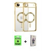 MARSİLYAN™- iPhone 17 Air Kılıf Nova Işık Özel Seri - Siyah Bilvis 3D Cam Ekran Koruyucu + Siyah Raze Metal Kamera Lens