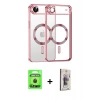 MARSİLYAN™- iPhone 17 Air Kılıf Nova Işık Özel Seri - Siyah Bilvis 3D Cam Ekran Koruyucu + Siyah Raze Metal Kamera Lens