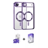MARSİLYAN™- iPhone 17 Air Kılıf Nova Işık Özel Seri - Siyah Bilvis 5in1 3D Magic Cam Ekran Koruyucu + Bilvis Titan Kamera Lens - LT