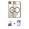 MARSİLYAN™- iPhone 17 Air Kılıf Nova Işık Özel Seri - Siyah Bilvis 5in1 3D Magic Cam Ekran Koruyucu + Bilvis Titan Kamera Lens - LT