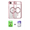 MARSİLYAN™- iPhone 17 Air Kılıf Nova Işık Özel Seri - Siyah Bilvis 5in1 3D Magic Cam Ekran Koruyucu + Raze Metal Kamera Lens - GS