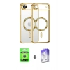 MARSİLYAN™- iPhone 17 Air Kılıf Nova Işık Özel Seri - Siyah Bilvis 5in1 3D Magic Cam Ekran Koruyucu + Raze Metal Kamera Lens - MI