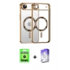 MARSİLYAN™- iPhone 17 Air Kılıf Nova Işık Özel Seri - Siyah Bilvis 5in1 3D Magic Cam Ekran Koruyucu + Raze Metal Kamera Lens - SH