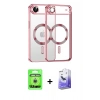 MARSİLYAN™- iPhone 17 Air Kılıf Nova Işık Özel Seri - Siyah Bilvis 5in1 5D Magic Hayalet Cam Ekran Koruyucu + Raze Metal Kamera Lens - GS