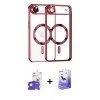 MARSİLYAN™- iPhone 17 Air Kılıf Nova Işık Özel Seri - Siyah Bilvis 5in1 5D Magic Hayalet Cam Ekran Koruyucu + Bilvis Titan Kamera Lens - GS