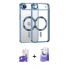 MARSİLYAN™- iPhone 17 Air Kılıf Nova Işık Özel Seri - Siyah Bilvis 5in1 5D Magic Hayalet Cam Ekran Koruyucu + Bilvis Titan Kamera Lens - GD