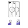 MARSİLYAN™- iPhone 17 Air Kılıf Nova Işık Özel Seri - Siyah Bilvis 5in1 5D Magic Hayalet Cam Ekran Koruyucu + Bilvis Titan Kamera Lens - LT