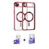 MARSİLYAN™- iPhone 17 Air Kılıf Nova Işık Özel Seri - Siyah Bilvis 5in1 5D Magic Hayalet Cam Ekran Koruyucu + Bilvis Titan Kamera Lens - GD