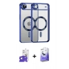 MARSİLYAN™- iPhone 17 Air Kılıf Nova Işık Özel Seri - Siyah Bilvis 5in1 5D Magic Hayalet Cam Ekran Koruyucu + Bilvis Titan Kamera Lens - GD