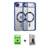 MARSİLYAN™- iPhone 17 Air Kılıf Nova Işık Özel Seri - Siyah Bilvis Hayalet Cam Ekran Koruyucu + Raze Metal Kamera Lens - SH