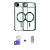 MARSİLYAN™- iPhone 17 Air Kılıf Nova Işık Özel Seri - Siyah Joko Magic 5D Cam + Bilvis Titan Kamera Lens - GD
