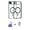 MARSİLYAN™- iPhone 17 Air Kılıf Nova Işık Özel Seri - Siyah Joko Magic 5D Cam + Bilvis Titan Kamera Lens - LT