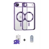 MARSİLYAN™- iPhone 17 Air Kılıf Nova Işık Özel Seri - Siyah Joko Magic 5D Cam + Bilvis Titan Kamera Lens - SH