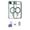 MARSİLYAN™- iPhone 17 Air Kılıf Nova Işık Özel Seri - Siyah Joko Magic 5D Cam + Bilvis Titan Kamera Lens - GS