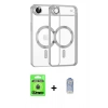 MARSİLYAN™- iPhone 17 Air Kılıf Nova Işık Özel Seri - Siyah Joko Magic 5D Cam + Raze Metal Kamera Lens - MI