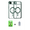 MARSİLYAN™- iPhone 17 Air Kılıf Nova Işık Özel Seri - Siyah Joko Magic 5D Cam + Raze Metal Kamera Lens - MI