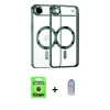 MARSİLYAN™- iPhone 17 Air Kılıf Nova Işık Özel Seri - Siyah Joko Magic 5D Cam + Siyah Raze Metal Kamera Lens