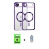 MARSİLYAN™- iPhone 17 Air Kılıf Nova Işık Özel Seri - Siyah Joko Magic 5D Cam + Siyah Raze Metal Kamera Lens