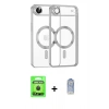 MARSİLYAN™- iPhone 17 Air Kılıf Nova Işık Özel Seri - Siyah Joko Magic 5D Cam + Siyah Raze Metal Kamera Lens