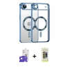 MARSİLYAN™- iPhone 17 Air Kılıf Nova Işık Özel Seri - Siyah Joko Magic 5D Hayalet Cam + Bilvis Titan Kamera Lens - GS