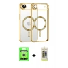 MARSİLYAN™- iPhone 17 Air Kılıf Nova Işık Özel Seri - Siyah Joko Magic 5D Hayalet Cam + Raze Metal Kamera Lens - GS