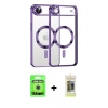 MARSİLYAN™- iPhone 17 Air Kılıf Nova Işık Özel Seri - Siyah Joko Magic 5D Hayalet Cam + Raze Metal Kamera Lens - GS