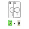 MARSİLYAN™- iPhone 17 Air Kılıf Nova Işık Özel Seri - Siyah Joko Magic 5D Hayalet Cam + Raze Metal Kamera Lens - MI