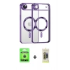 MARSİLYAN™- iPhone 17 Air Kılıf Nova Işık Özel Seri - Siyah Joko Magic 5D Hayalet Cam + Raze Metal Kamera Lens - MI