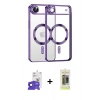 MARSİLYAN™- iPhone 17 Air Kılıf Nova Işık Özel Seri - Siyah Joko Magic 5D Hayalet Cam + Bilvis Titan Kamera Lens - SH