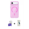 MARSİLYAN™- iPhone 17 Air Kılıf Pusula Form Özel Seri - Şeffaf Pasifik Cam Ekran Koruyucu + Bilvis Titan Kamera Lens - LT