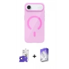 MARSİLYAN™- iPhone 17 Air Kılıf Pusula Form Özel Seri - Siyah Bilvis 5in1 3D Magic Cam Ekran Koruyucu + Bilvis Titan Kamera Lens - SH