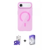 MARSİLYAN™- iPhone 17 Air Kılıf Pusula Form Özel Seri - Siyah Bilvis 5in1 3D Magic Cam Ekran Koruyucu + Bilvis Titan Kamera Lens - LT