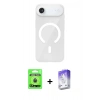 MARSİLYAN™- iPhone 17 Air Kılıf Pusula Form Özel Seri - Siyah Bilvis 5in1 3D Magic Cam Ekran Koruyucu + Raze Metal Kamera Lens - MI