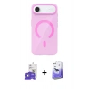 MARSİLYAN™- iPhone 17 Air Kılıf Pusula Form Özel Seri - Siyah Bilvis 5in1 5D Magic Hayalet Cam Ekran Koruyucu + Bilvis Titan Kamera Lens - GD