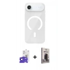 MARSİLYAN™- iPhone 17 Air Kılıf Pusula Form Özel Seri - Siyah Bilvis Hayalet Cam Ekran Koruyucu + Bilvis Titan Kamera Lens - LT
