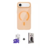 MARSİLYAN™- iPhone 17 Air Kılıf Pusula Form Özel Seri - Siyah Bilvis Hayalet Cam Ekran Koruyucu + Bilvis Titan Kamera Lens - SH